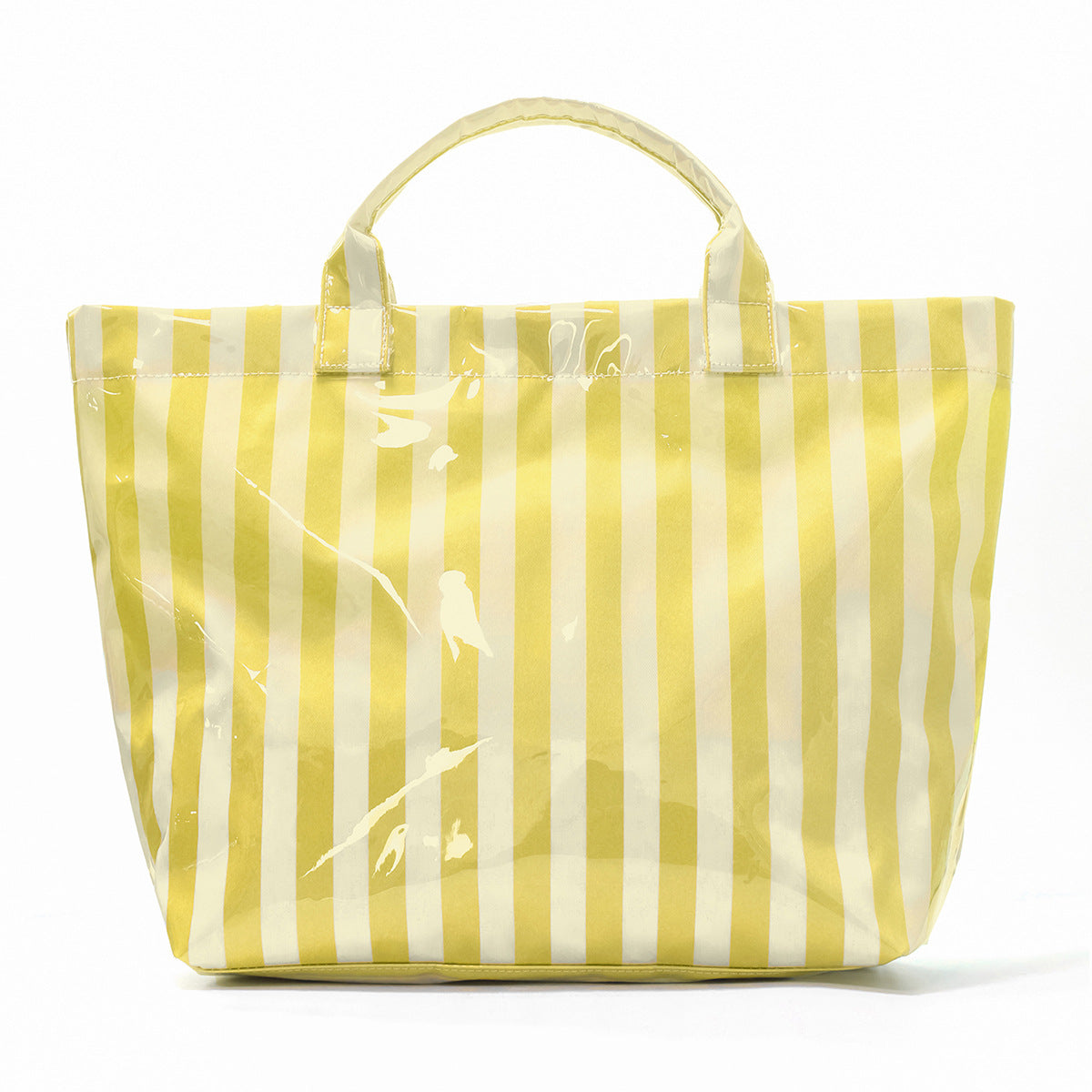 Striped Lightweight Large Capacity Travel Shoulder Tote Bag