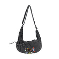 Denim Letter Shoulder Crossbody Large Capacity Tote Bag