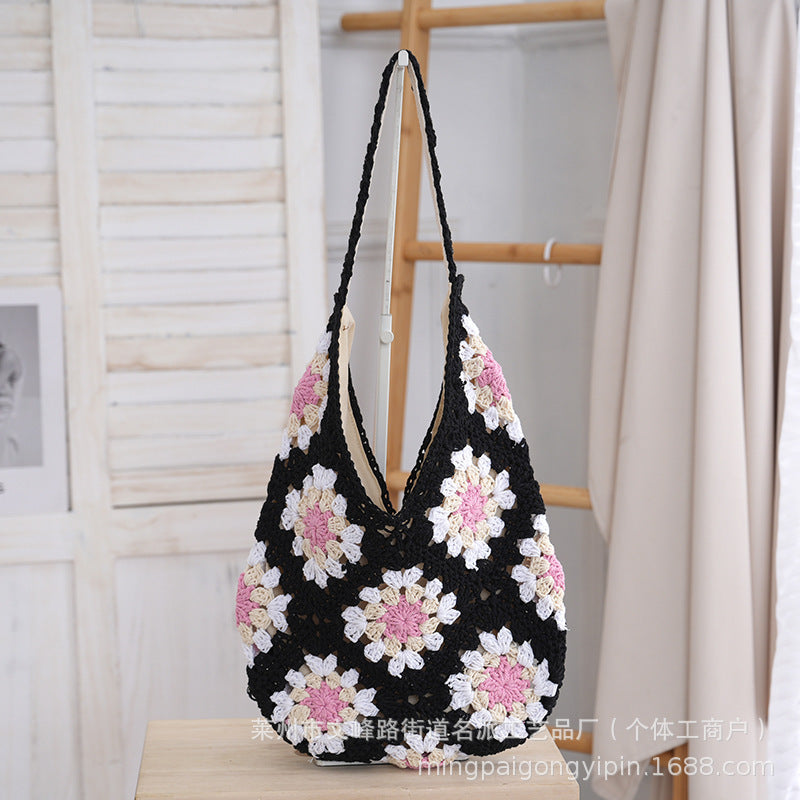 Women Lightweight Large Capacity Casual Woven Bag