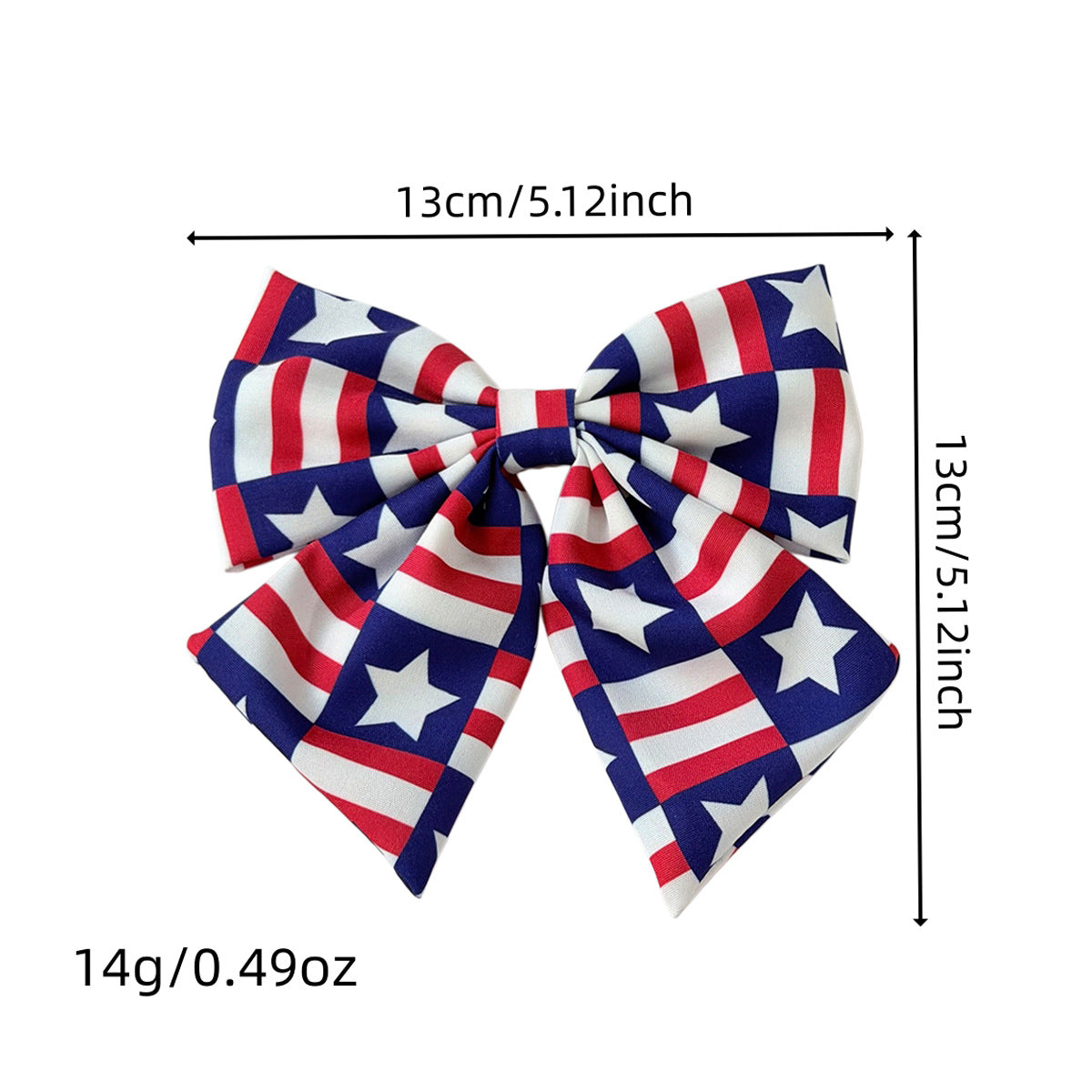 Independence Day Star Stripe Bow Streamer Hair Clip