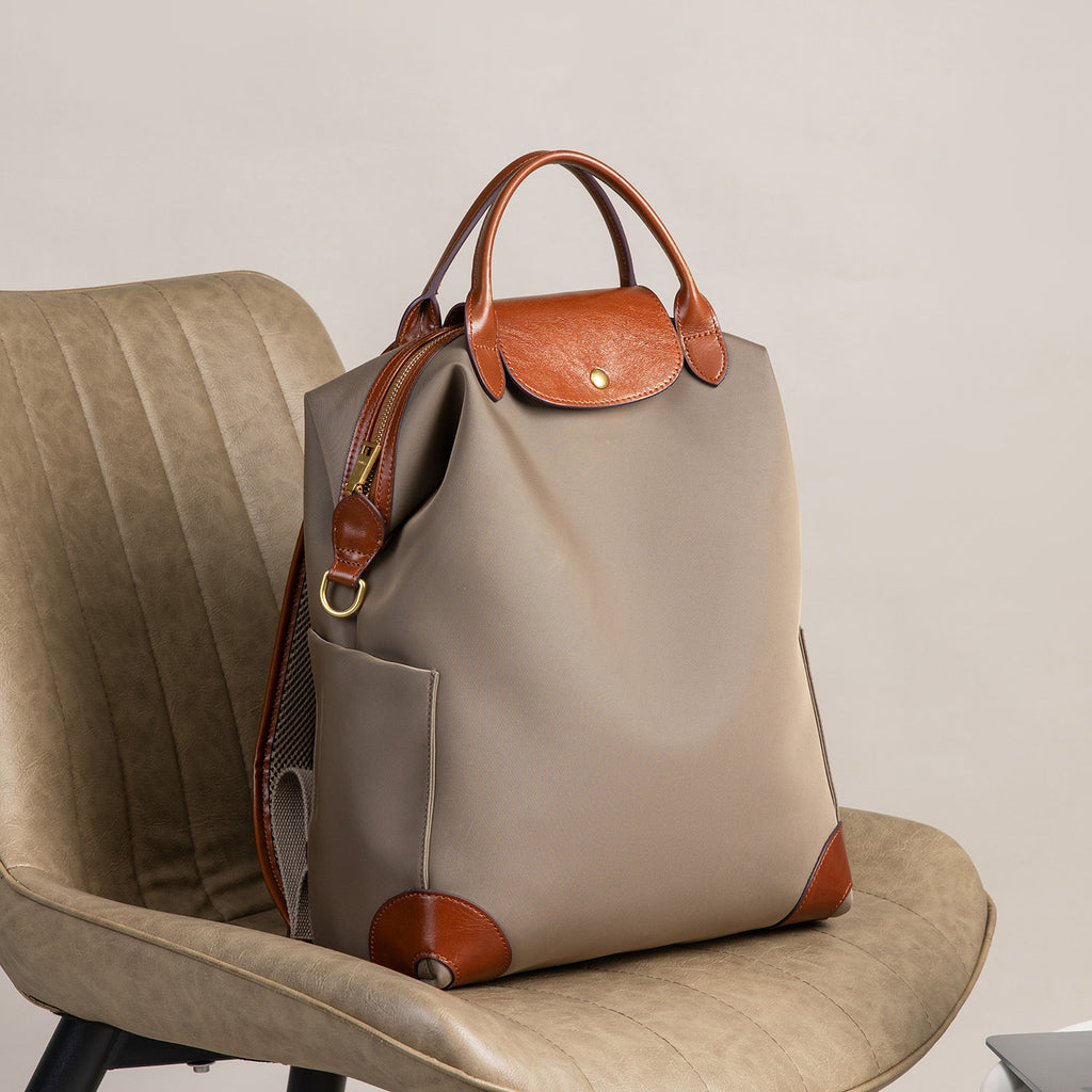 Waterproof Nylon Convertible Travel Backpack Purse