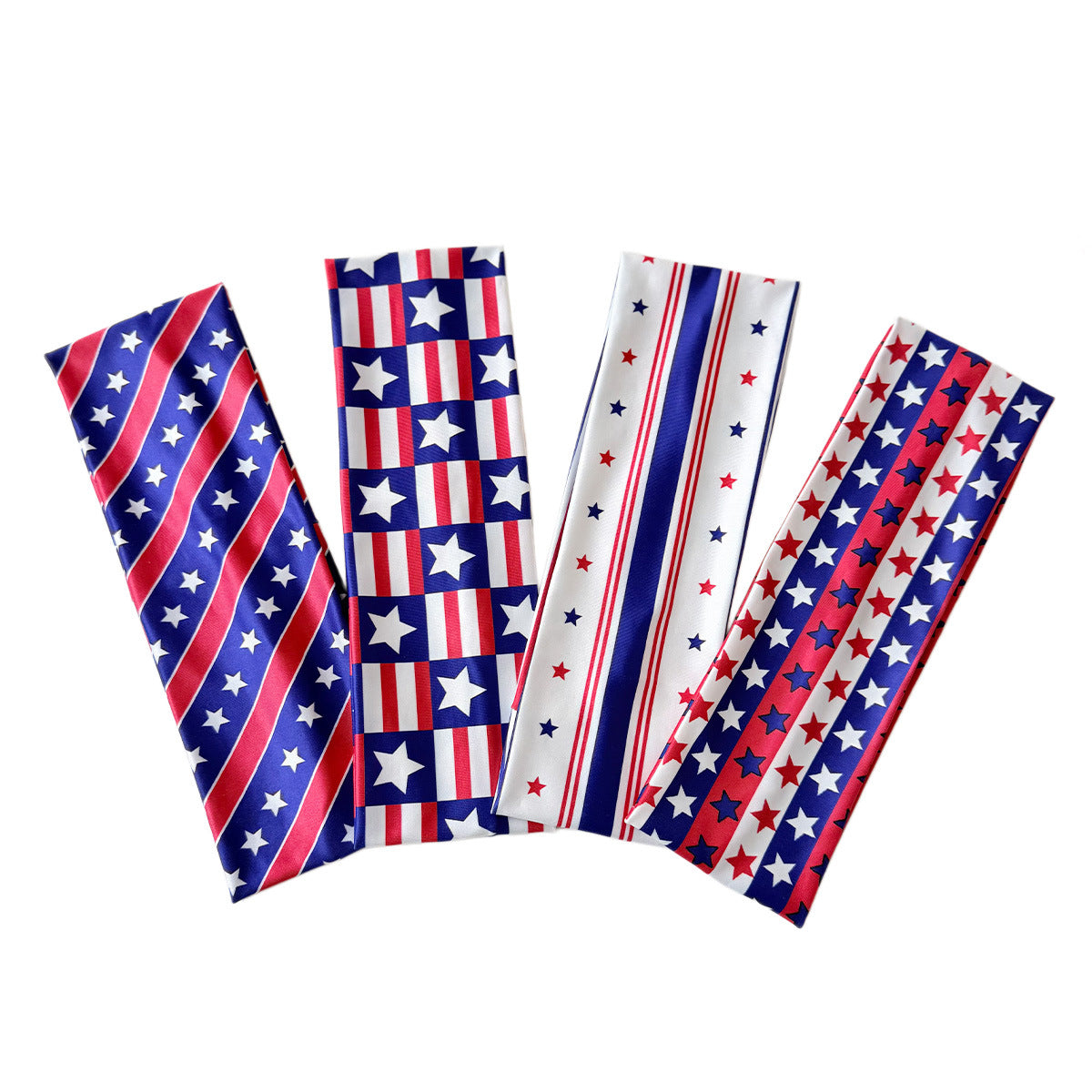 Independence Day Star Stripes High Elastic Sports Headband