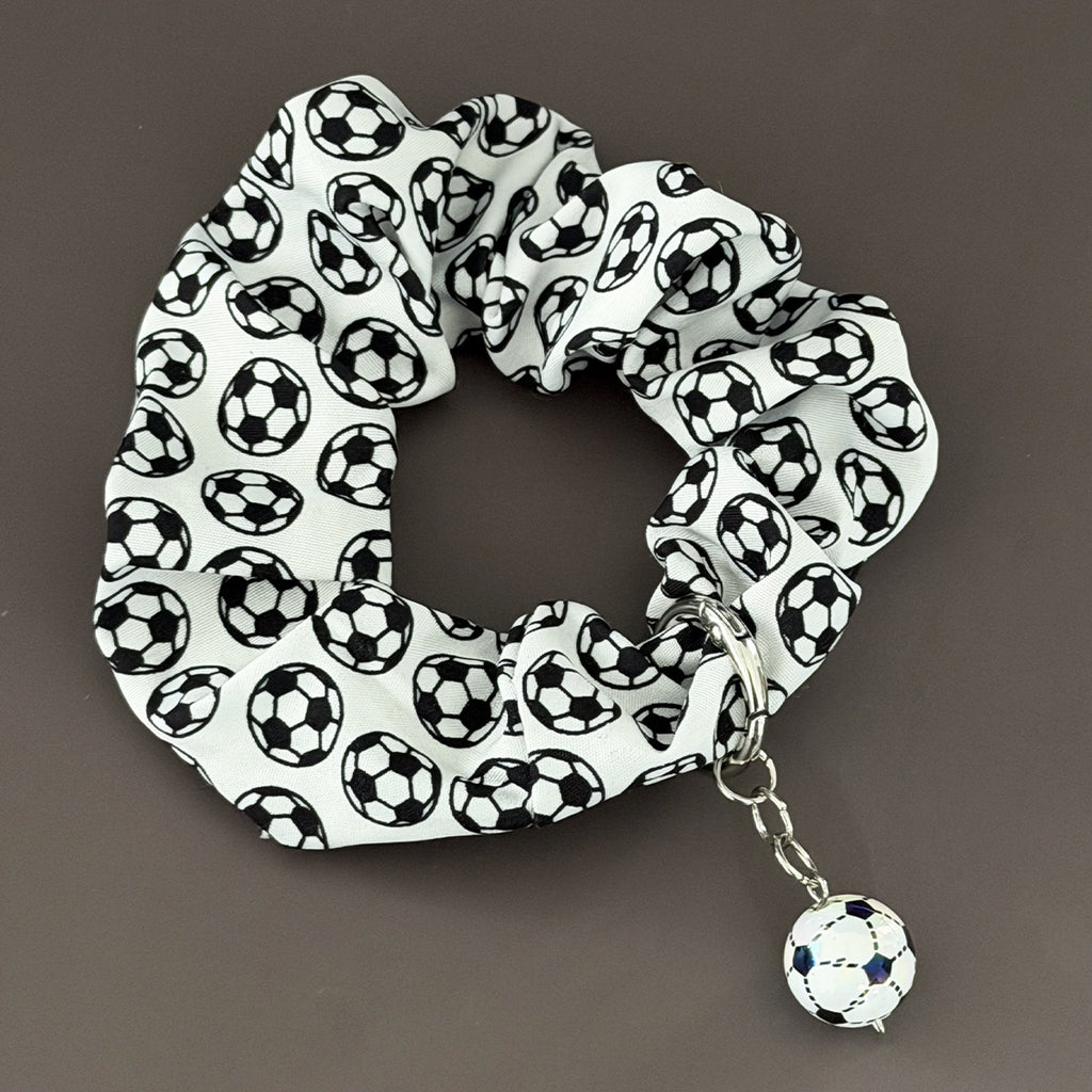World Cup Football Scrunchie with Pendant