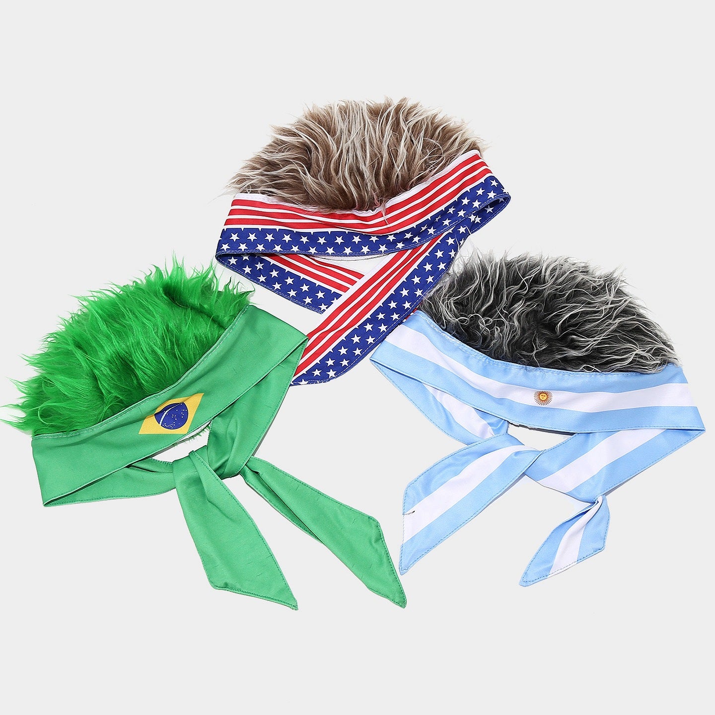 World Cup Colorful Wig Hoods