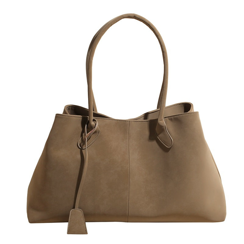 Western Oversized Solid PU Tote Bag