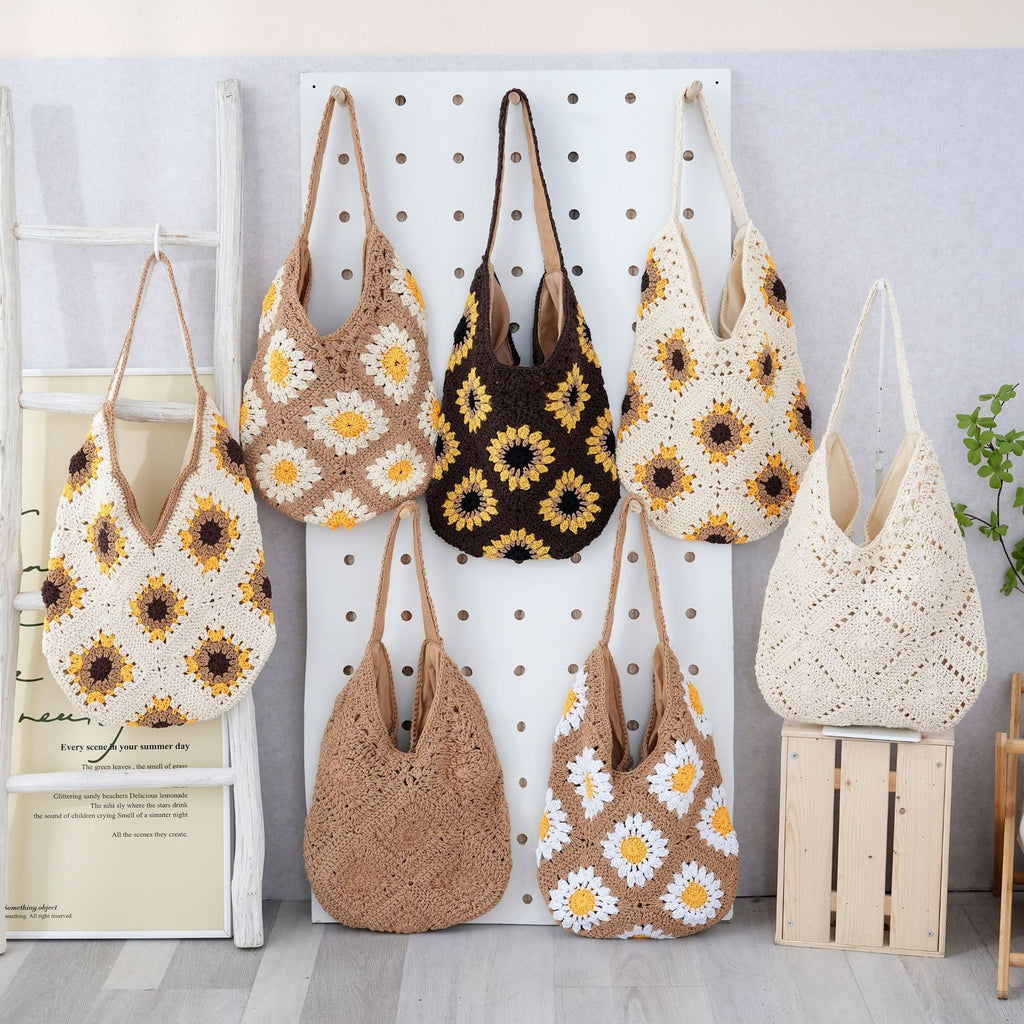 Women Lightweight Large Capacity Casual Woven Bag