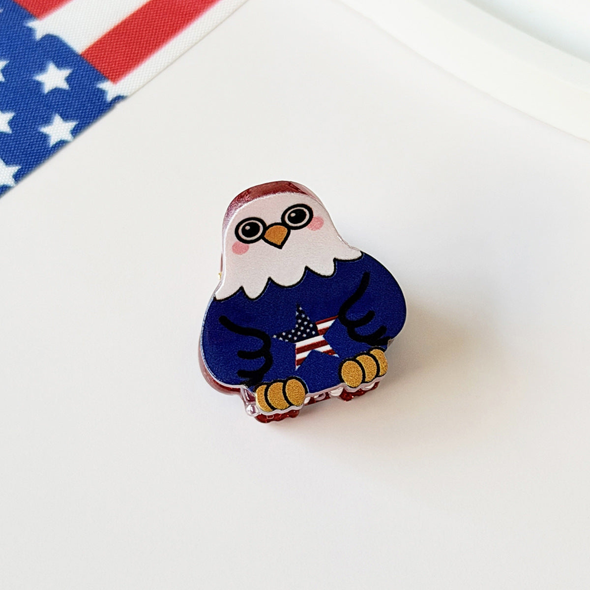 Independence Day Eagle Love Star Hair Clip