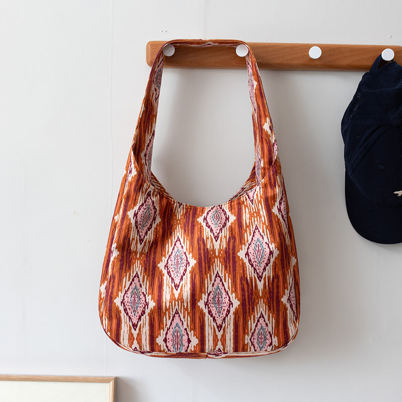 Women Ethnic Pattern Versatile Cultural Creative Cloth Bag