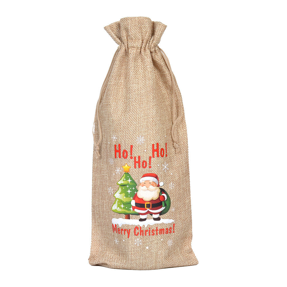 Buffalo Plaid Christmas Drawstring Holiday Gift Bags