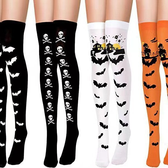 Christmas Halloween Party Knee high Socks Cosplay Apparel Accessories