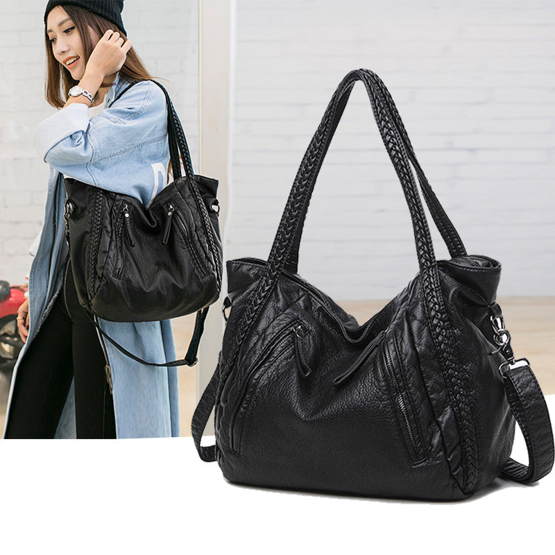 Large Capacity Shoulder Bag with Adjustable Crossbody Strap