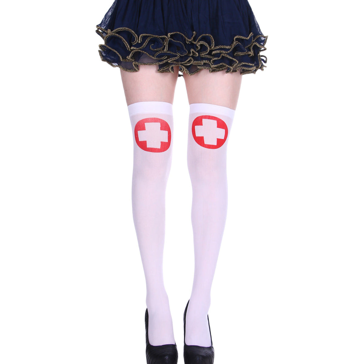 Christmas Halloween Party Knee high Socks Cosplay Apparel Accessories