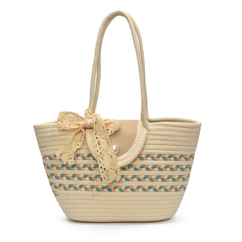 Handmade Vegetable Basket Lunch Bag for Office