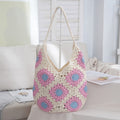 Women Lightweight Large Capacity Casual Woven Bag