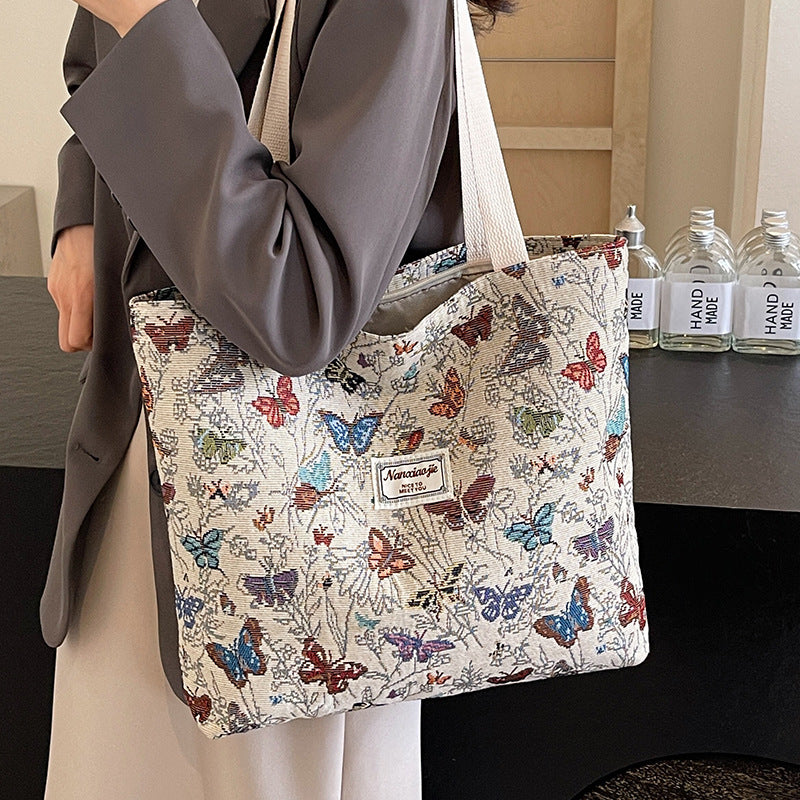 Canvas Commuter Tote Shoulder Mommy Bag