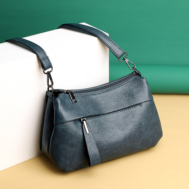 Middle-Aged Women'S Bag, Korean Version, Stylish And Atmospheric One-Shoulder Crossbody Bag, Simple And Trendy Mother Bag, Versatile Bag, High-End Bag