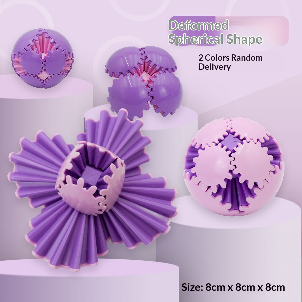3D Gear Ball Rotating Sphere Stress Reliever Fidget Toy