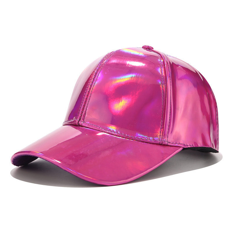 Light Laser PU Baseball Cap Unisex