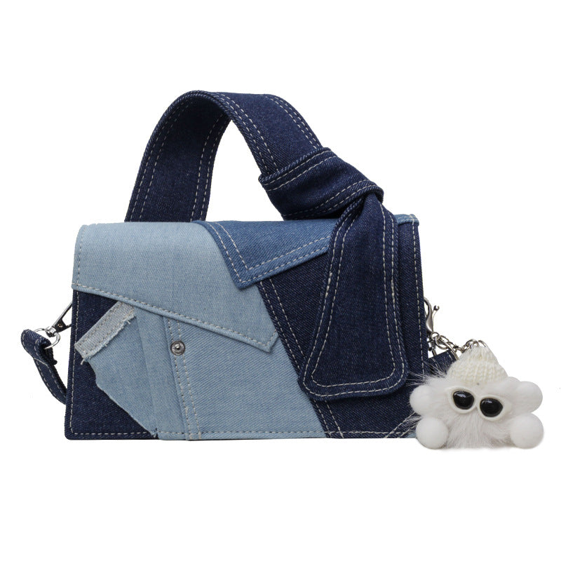 Women 2026 Simple Denim Small Square Bag, Versatile Fashion Crossbody Shoulder Bag
