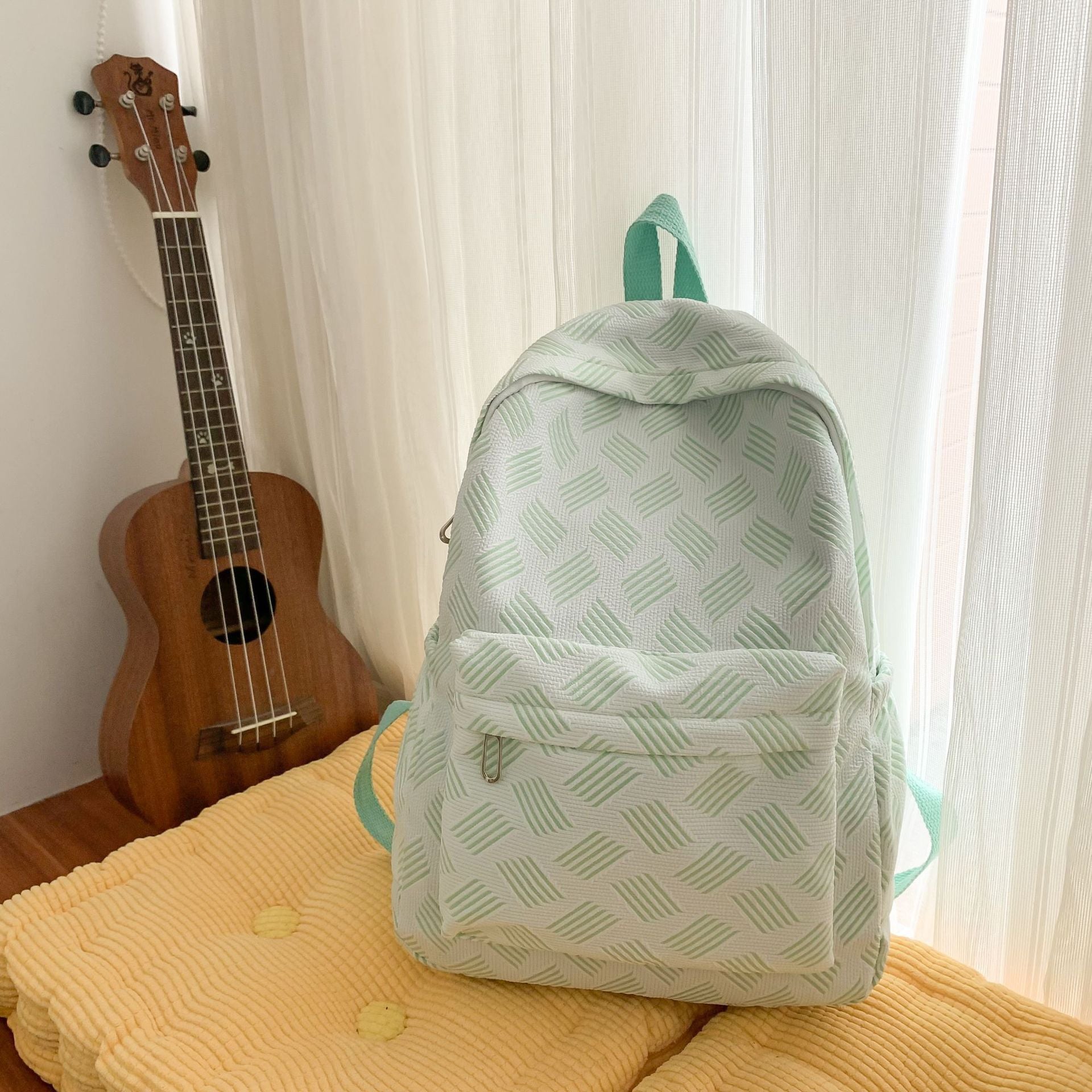 Women Dopamine Large Capacity Backpack, Simple Student School Bag