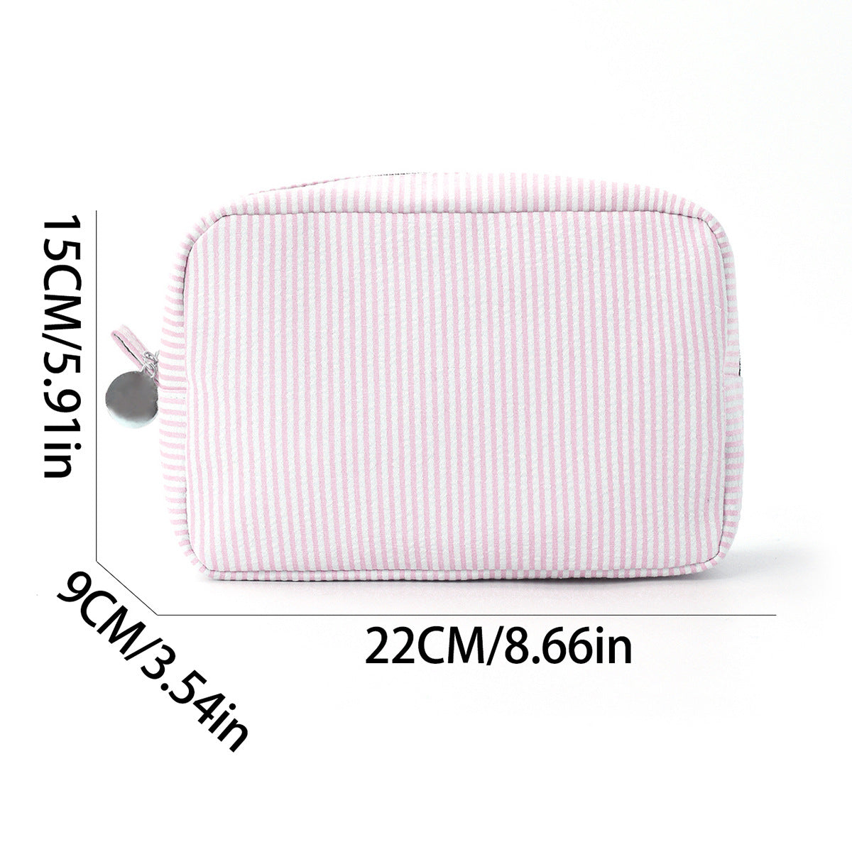 Cross-Border Seersucker Cosmetic Bag Indian Style Striped Portable Storage Bag Mississippi Popular Travel Storage Bag