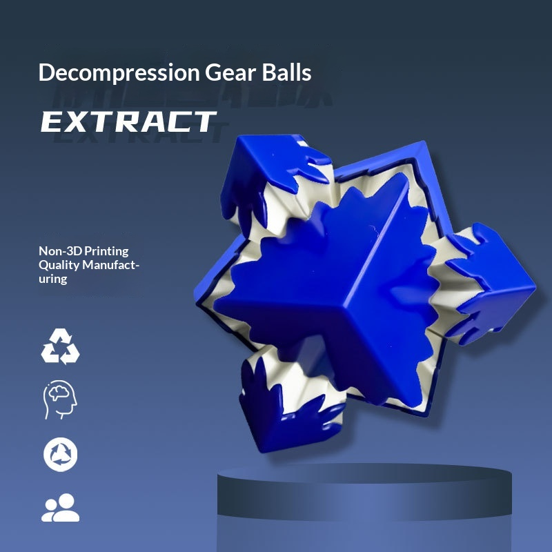 3D Gear Ball Rotating Sphere Stress Reliever Fidget Toy