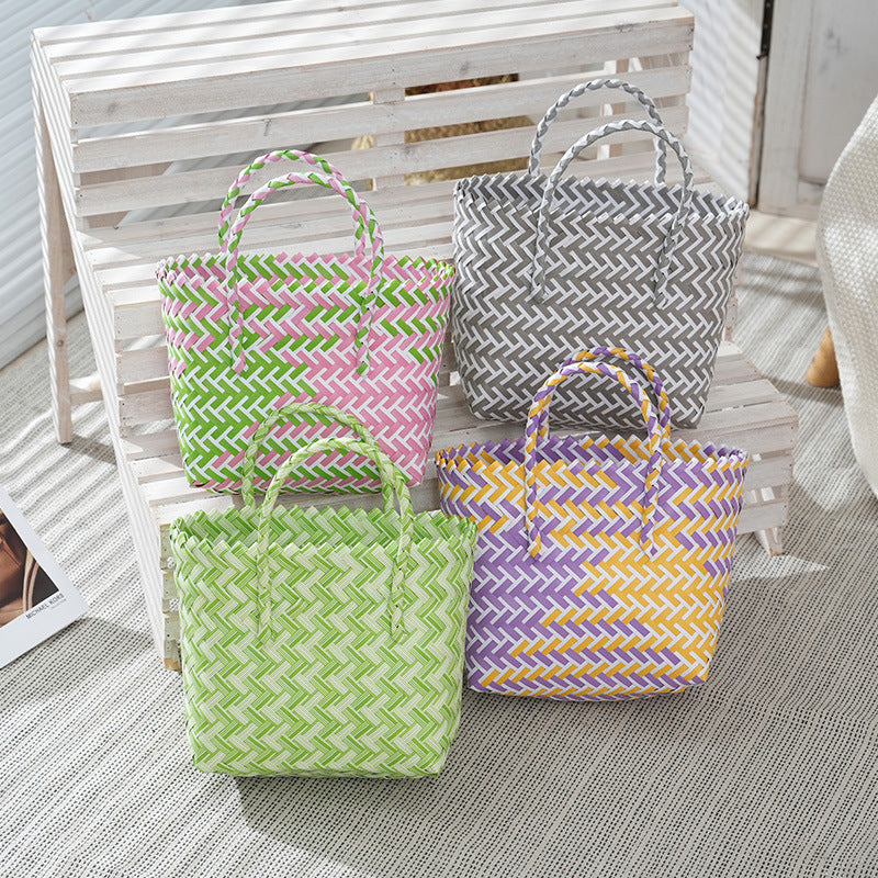 Handmade Plastic Woven Small Wedding Candy Bag