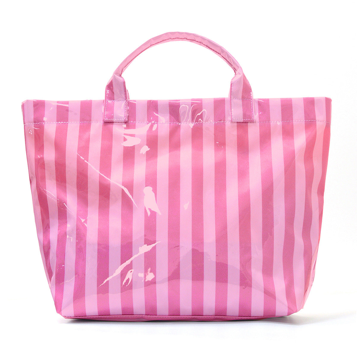 Striped Lightweight Large Capacity Travel Shoulder Tote Bag