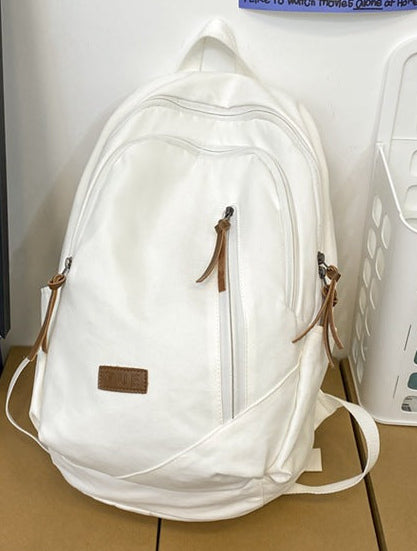 Women 2026 Large Capacity Canvas Backpack, Casual Travel Student School Bag
