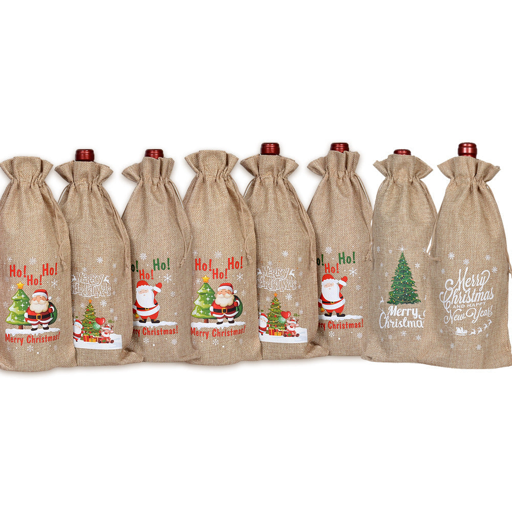 Buffalo Plaid Christmas Drawstring Holiday Gift Bags