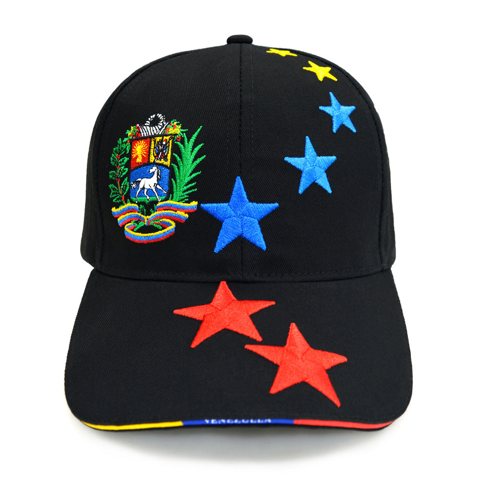 Embroidered Letters Venezuelan Flag Cap
