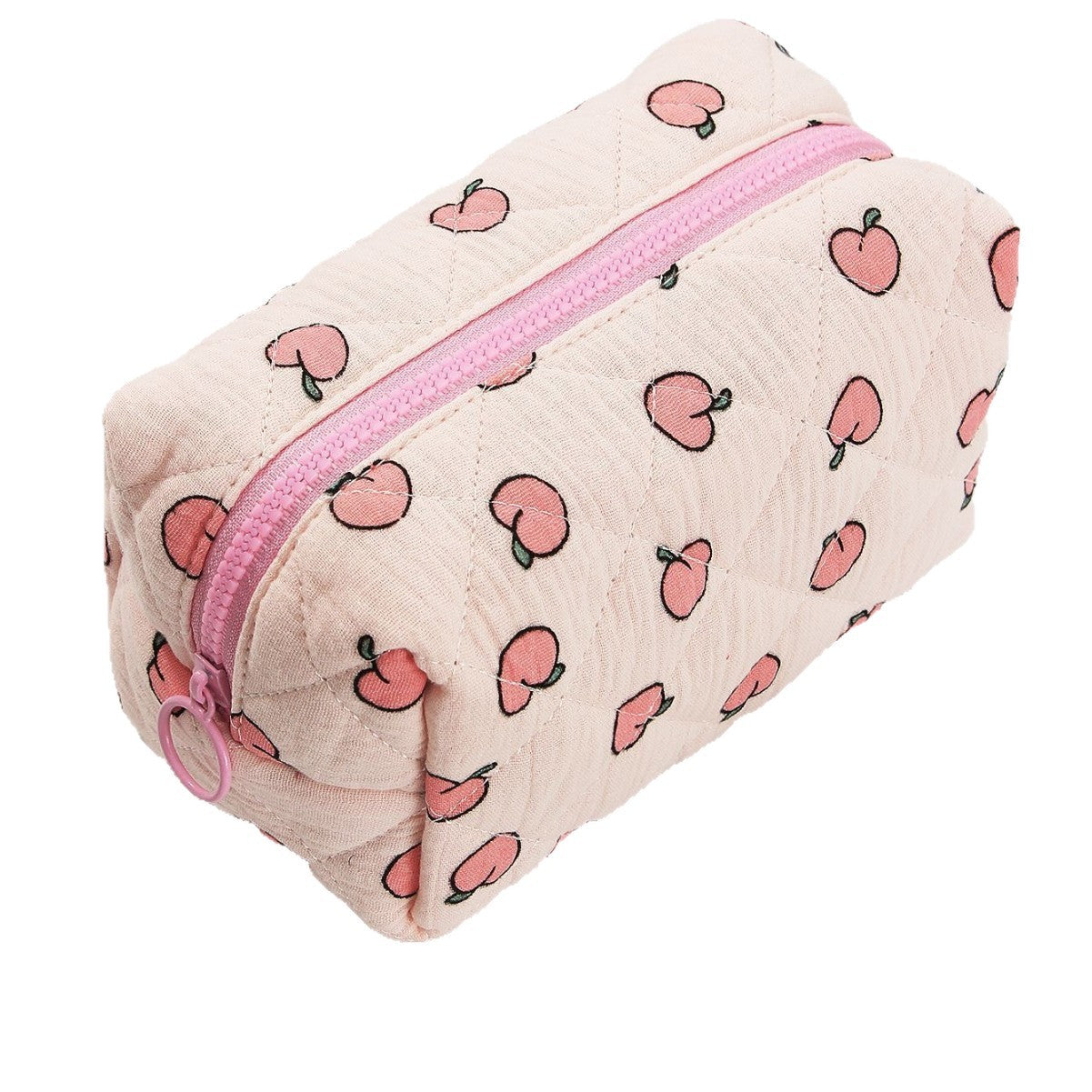 Quilted Cotton Large Capacity Cosmetic Toiletry Bag