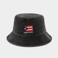 Washed Foldable World Flag Fisherman Hat