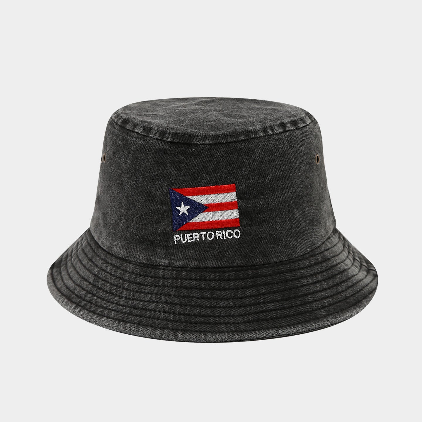 Washed Foldable World Flag Fisherman Hat