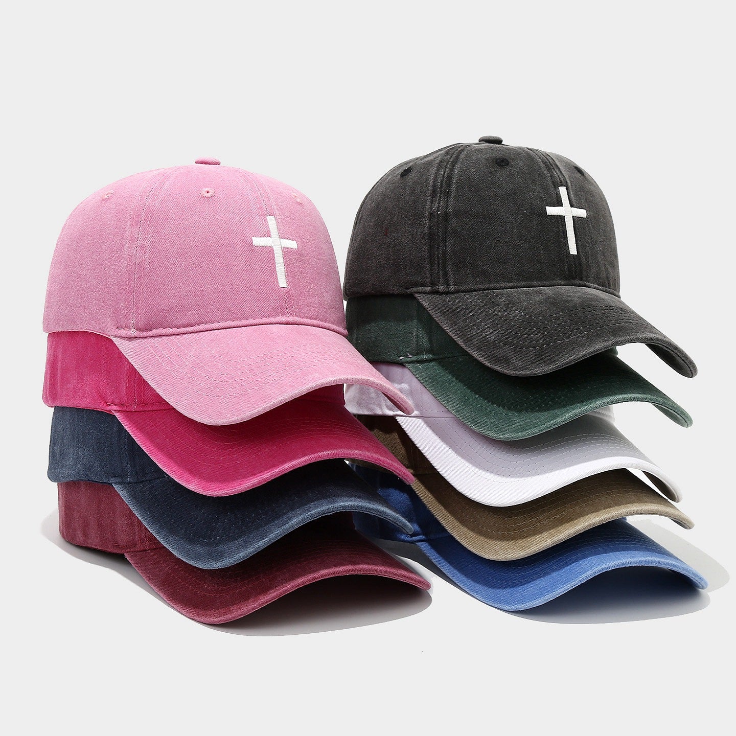 Colorful Cross Baseball Cap Outdoor Sports Sun Hat