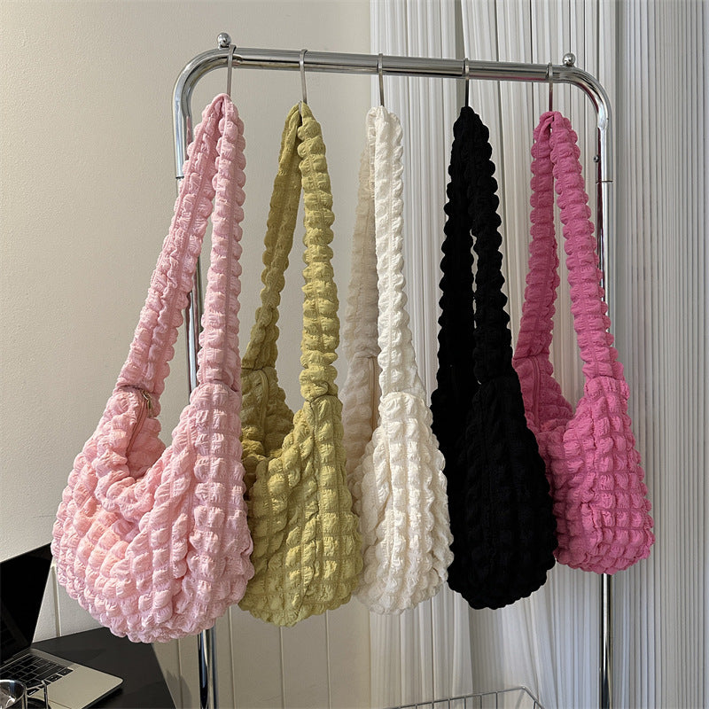 Bubble Flower Large Capacity Crossbody Bag