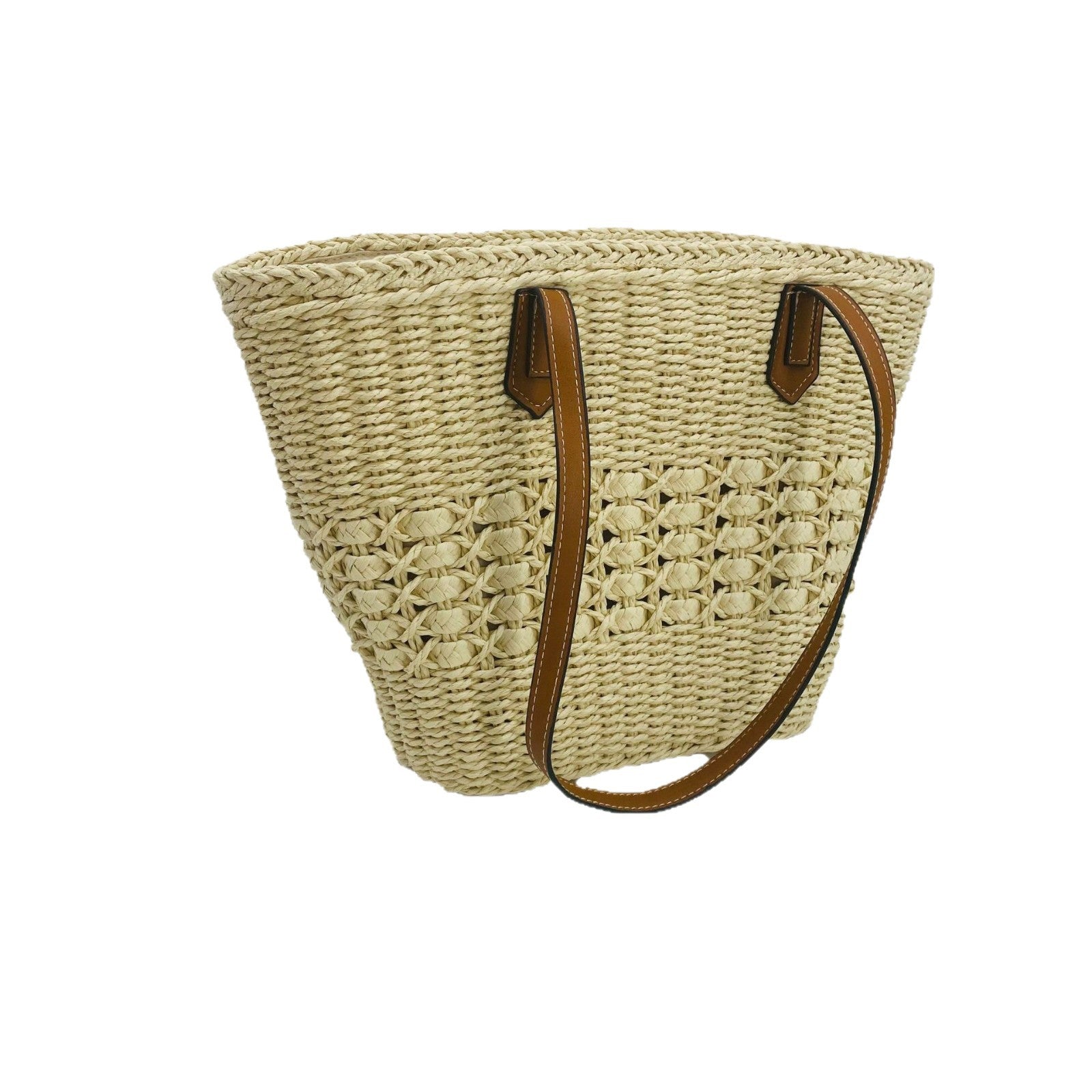 Straw Woven Large Capacity Crossbody Tote Bag