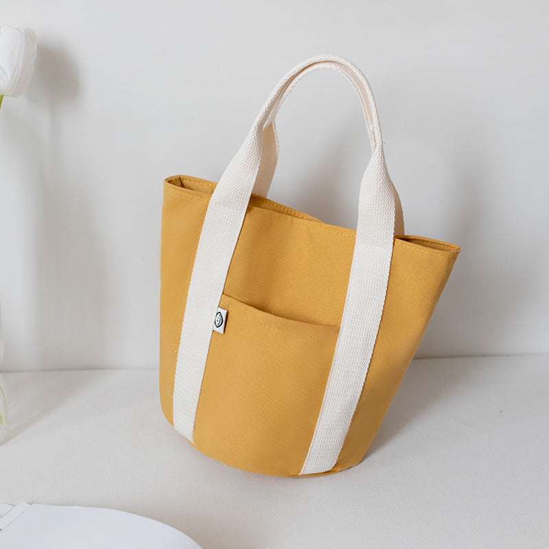 Women New Korean Style Canvas Lunch Tote Handbag