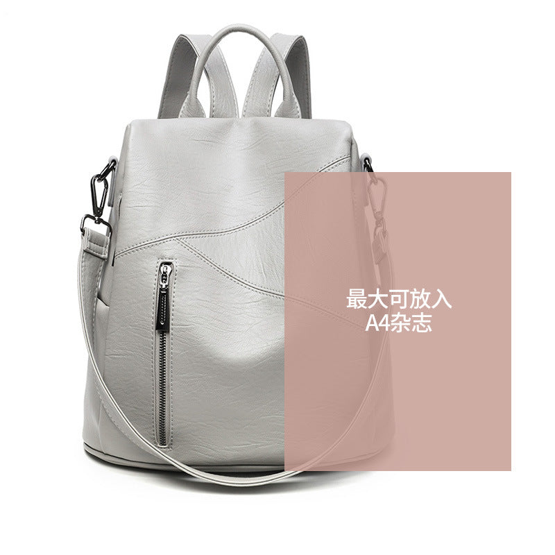 Korean Style Fashionable Backpack For Women, Simple And Easy To Wear, 2026 Spring New Product, Large Capacity Anti-Theft Backpack, Casual Travel Bag