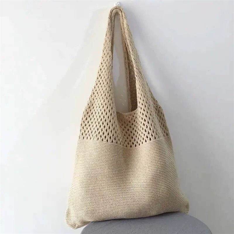 Women Yarn 2026 New Hand Knit Underarm Unique Shoulder Commute Tote Bag