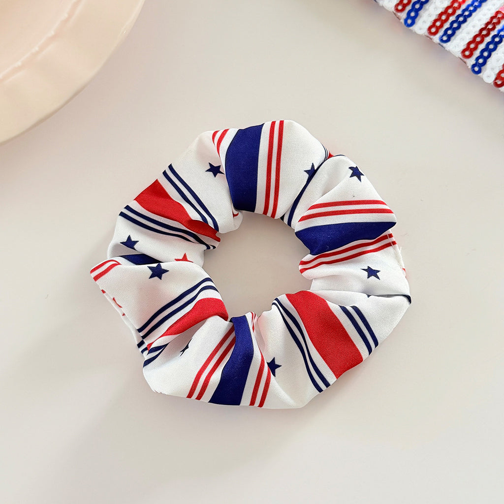 American Independence Day Star Stripe Hair Tie