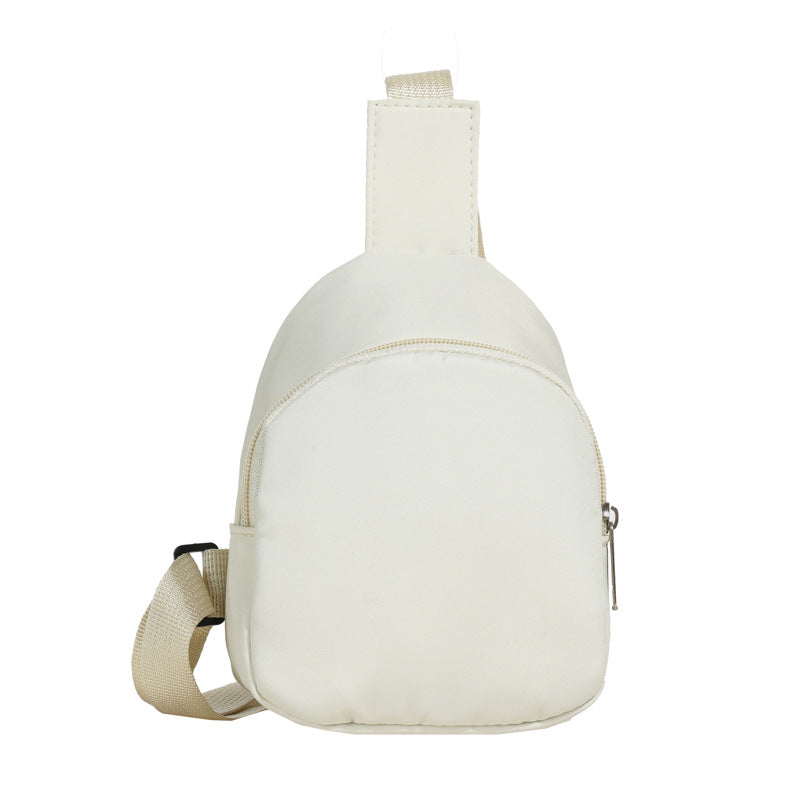 Solid Color Nylon Lightweight Cross-Body Bag