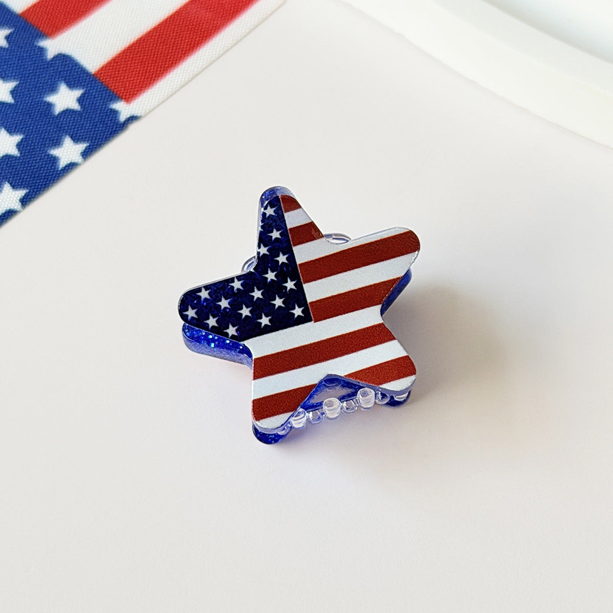 Independence Day Eagle Love Star Hair Clip