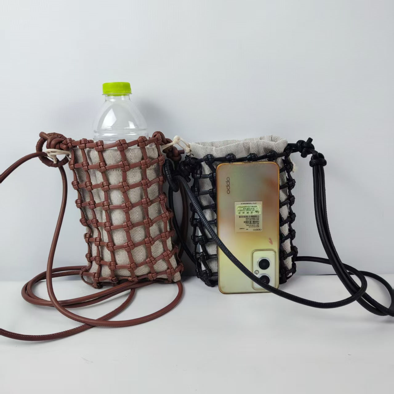 Boho Mini Handwoven Net Crossbody Bag