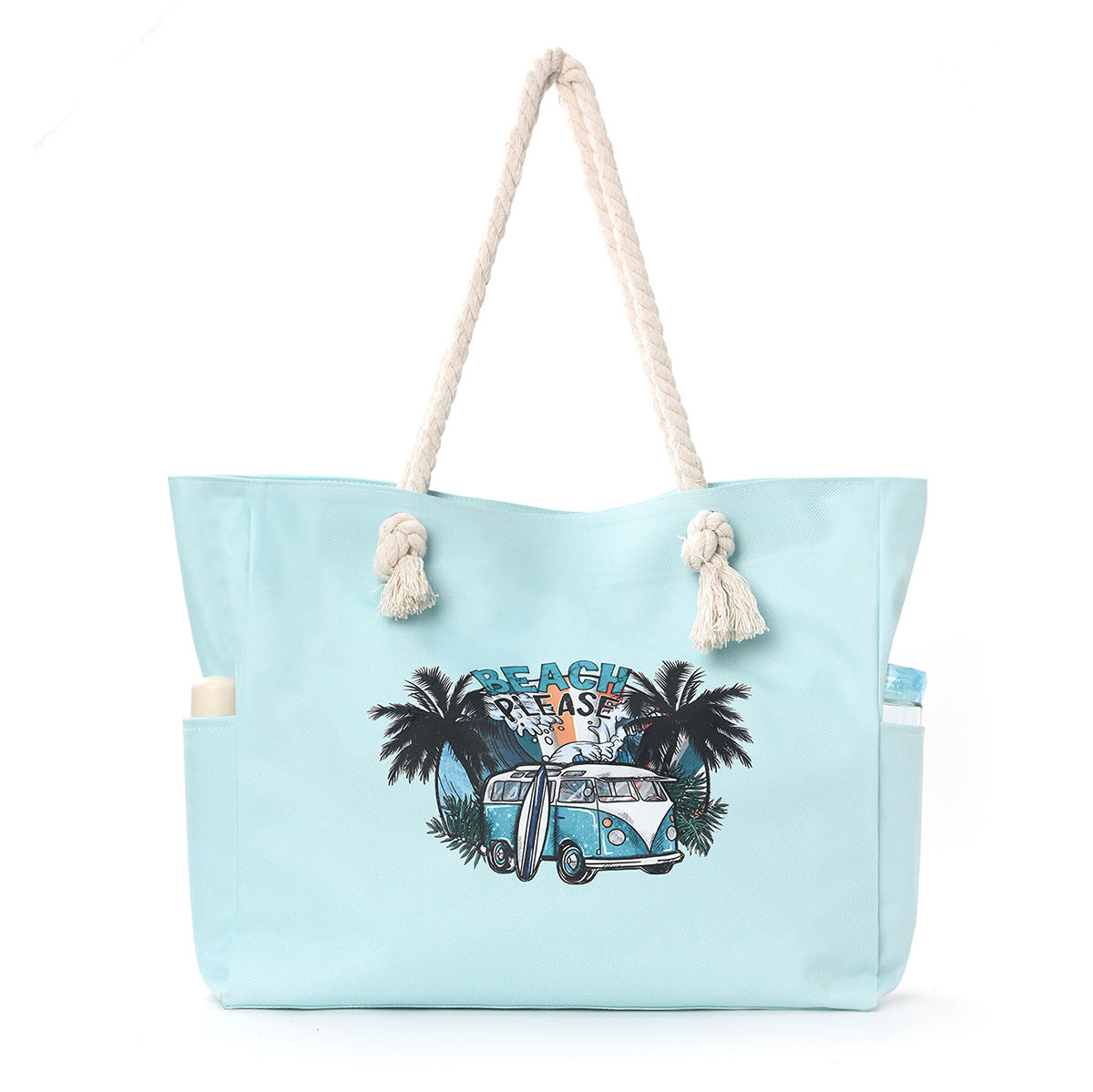 Women Large Capacity Beach Canvas Underarm Bag