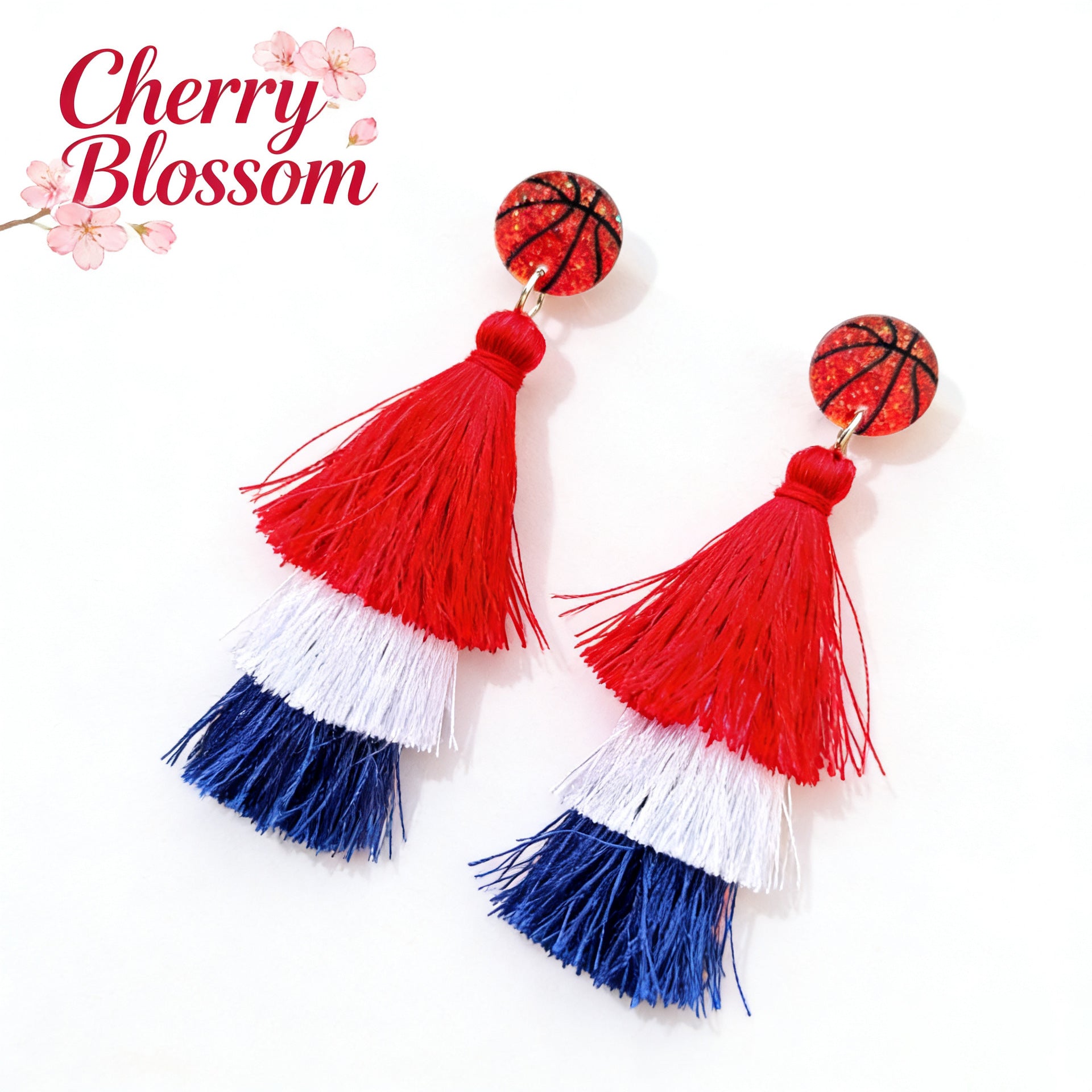 World Cup Independence Day Tassel Earrings
