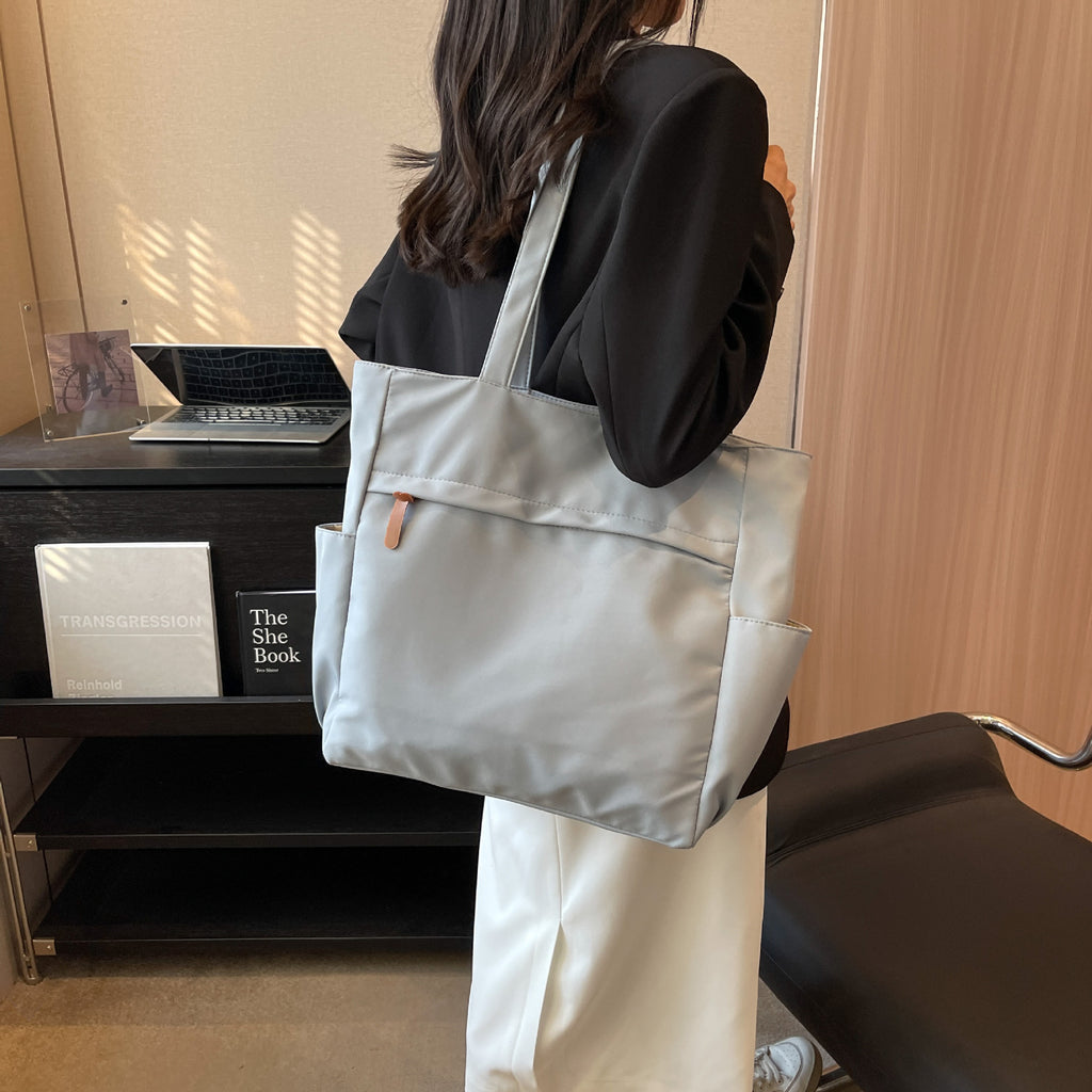 Lightweight Multi Pocket Large Capacity Canvas Tote Bag