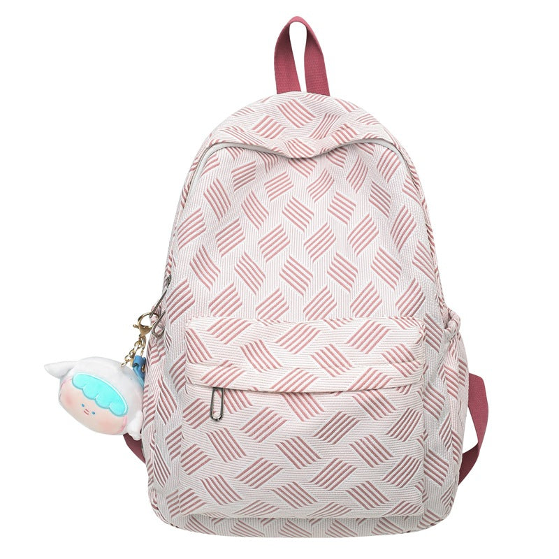 Women Dopamine Large Capacity Backpack, Simple Student School Bag