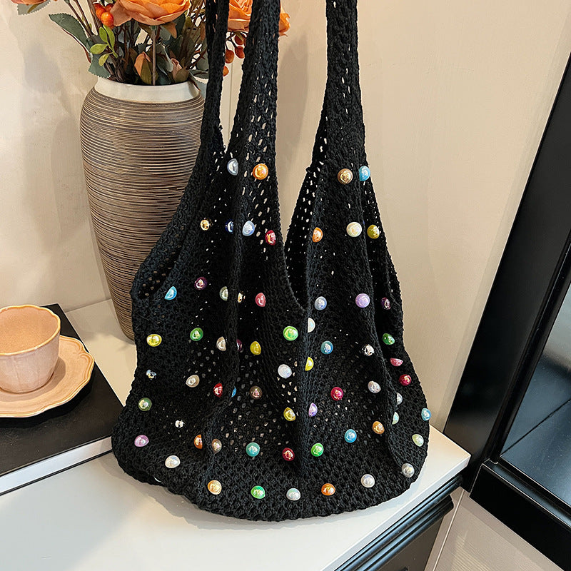 Black Tote Bag color view