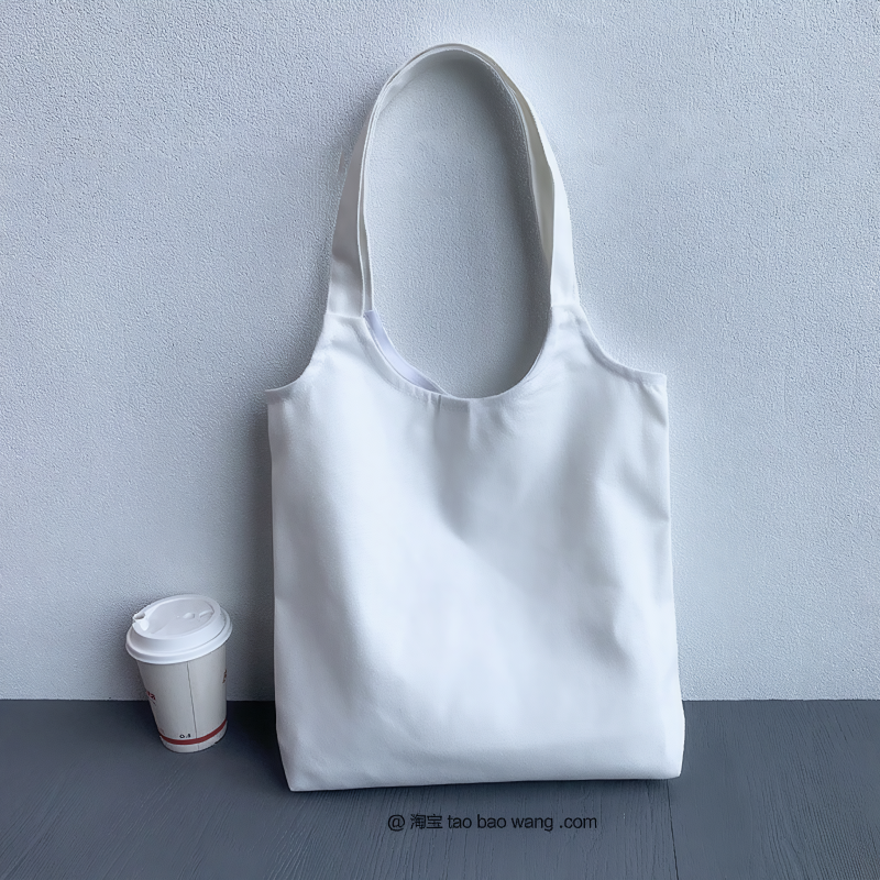 2026 Solid Color Blank Canvas Tote Bag